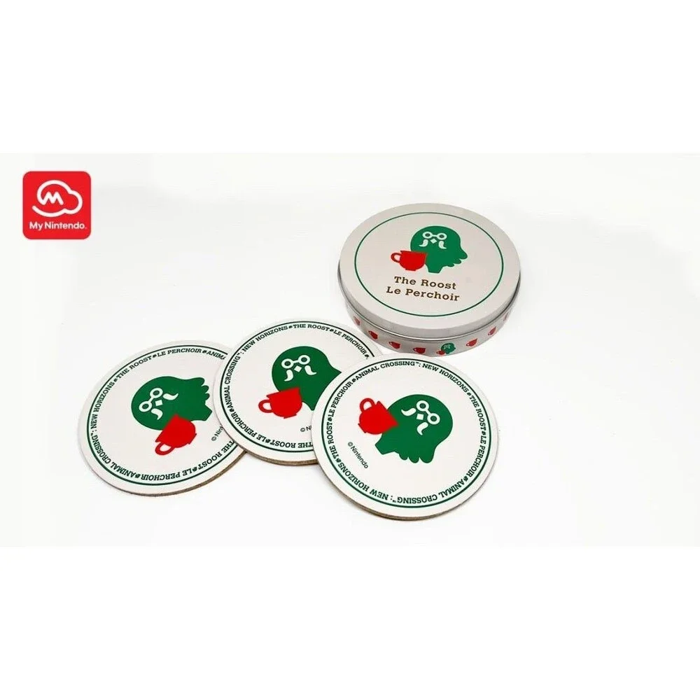 2 x Animal Crossing x The Roost & Xenoblade Chronicles 3 Drink Coaster Set - New